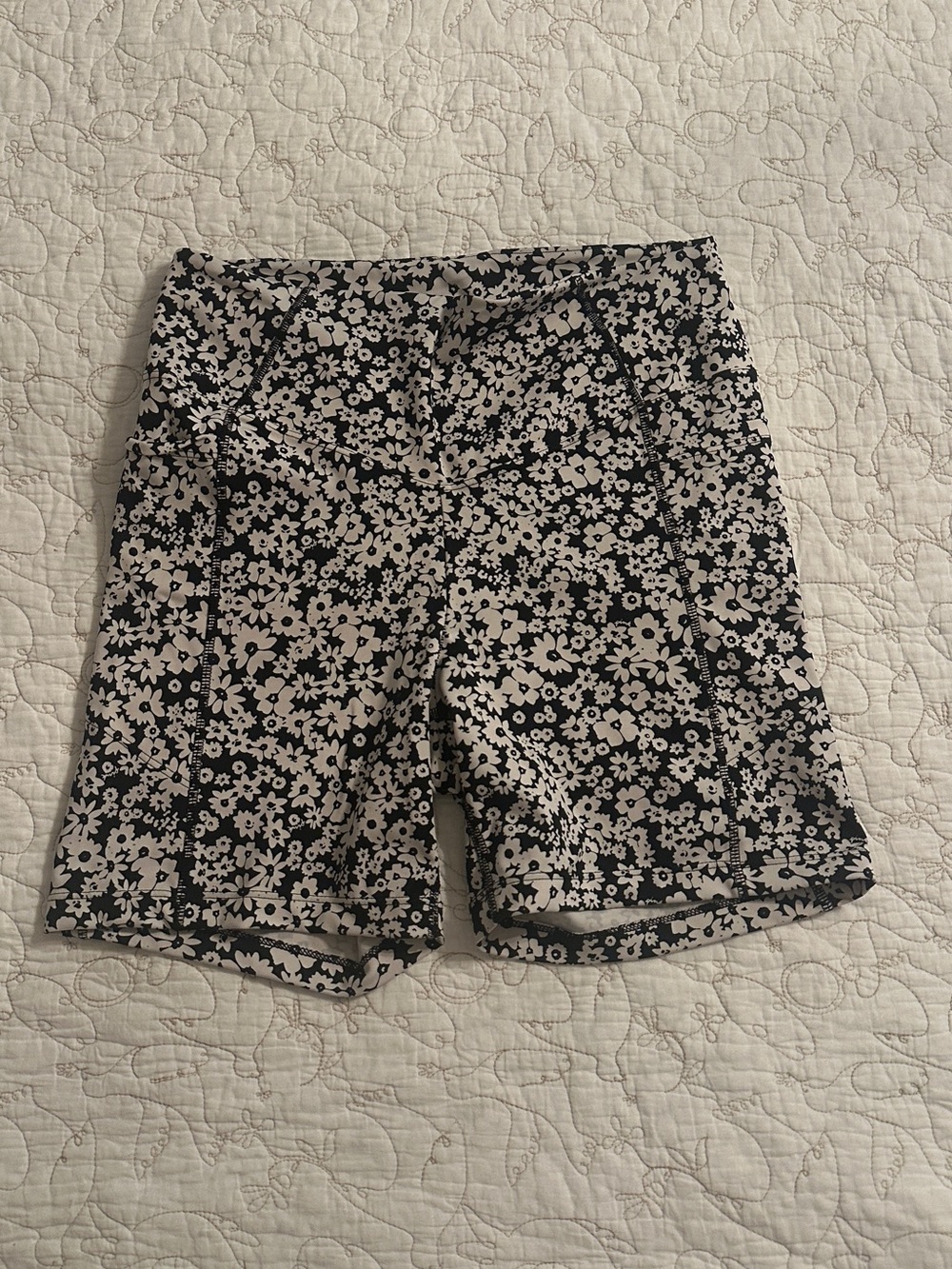 VS Pink brand Floral Biker shorts with pockets